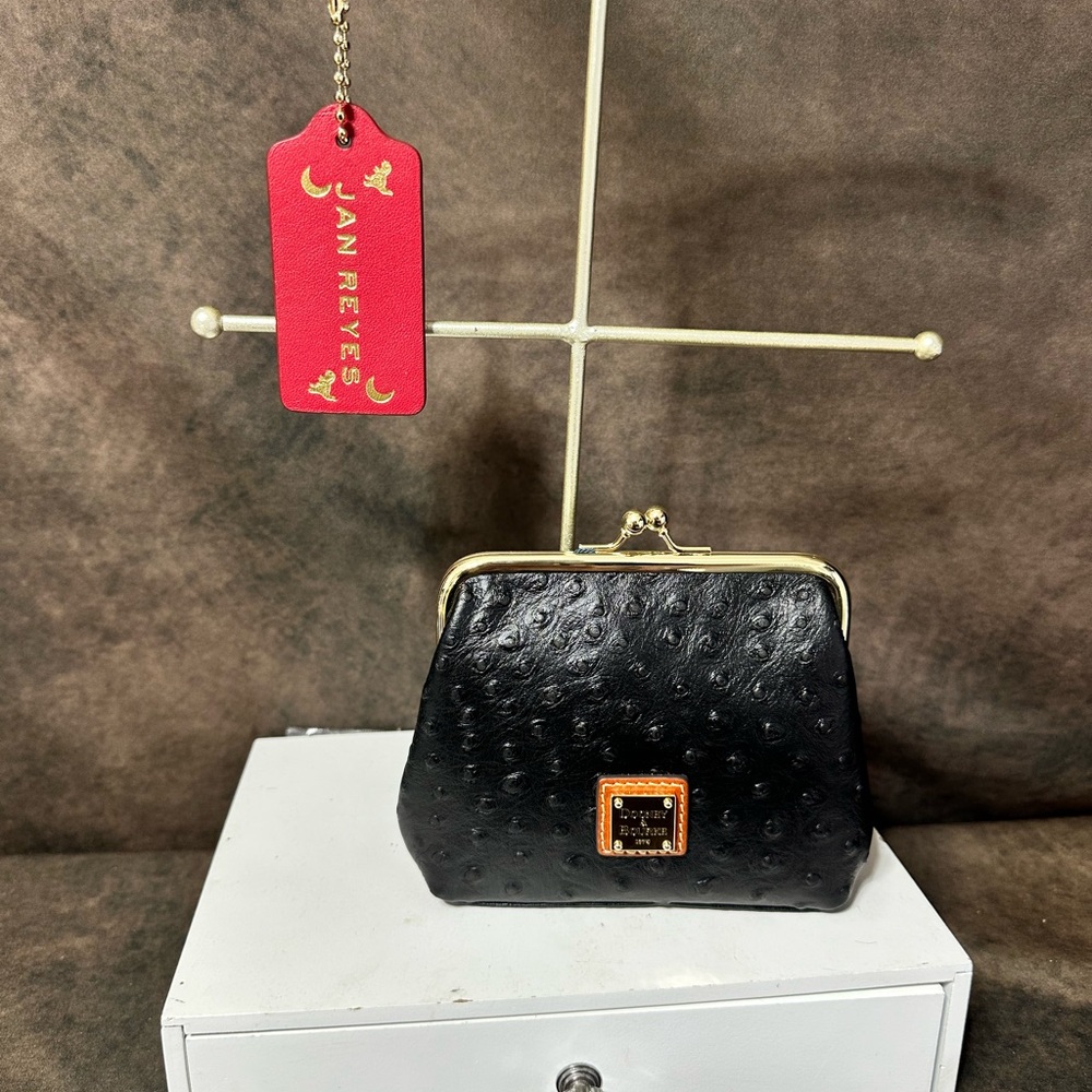 Dooney bourke ostrich Large Frame Purse - Picture 1 of 5